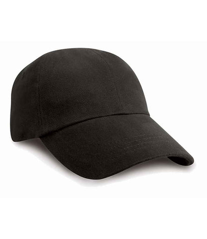 Result - Low Profile Heavy Brushed Cotton Cap - RC024 BLK ONE