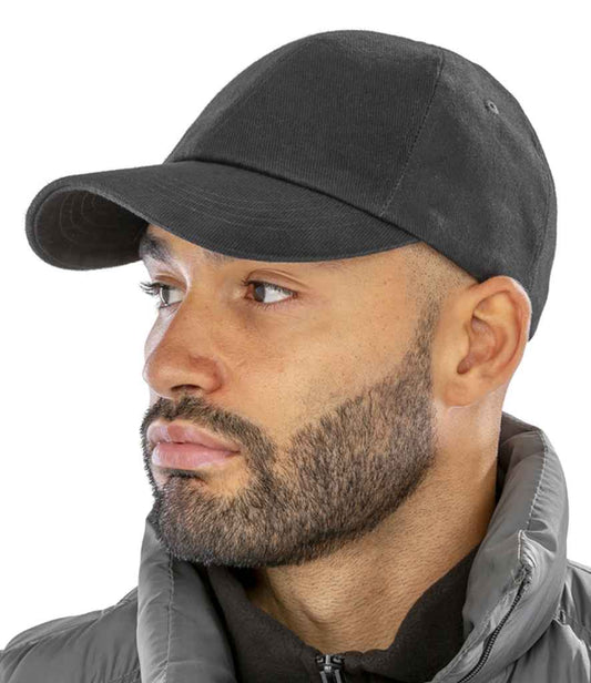 Result - Low Profile Heavy Brushed Cotton Cap - RC024 BLK ONE