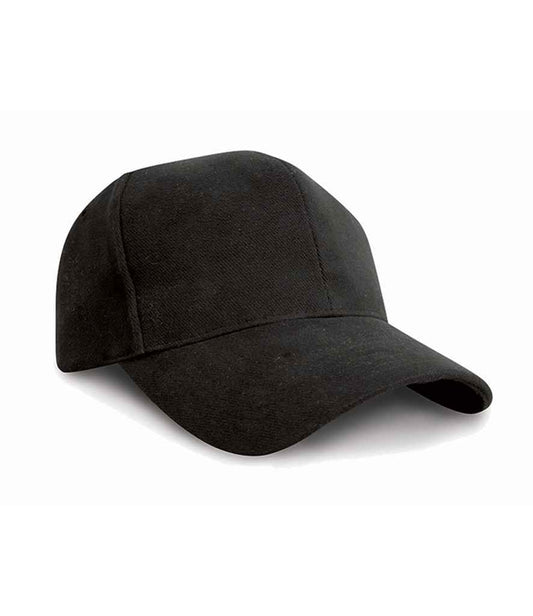 Result - Pro-Style Heavy Brushed Cotton Cap - RC025 BLK ONE