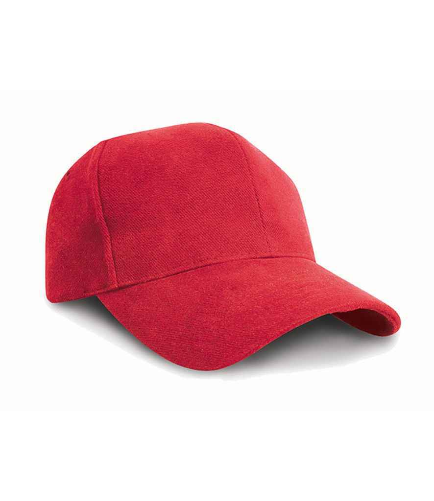 Result - Pro-Style Heavy Brushed Cotton Cap - RC025 BLK ONE