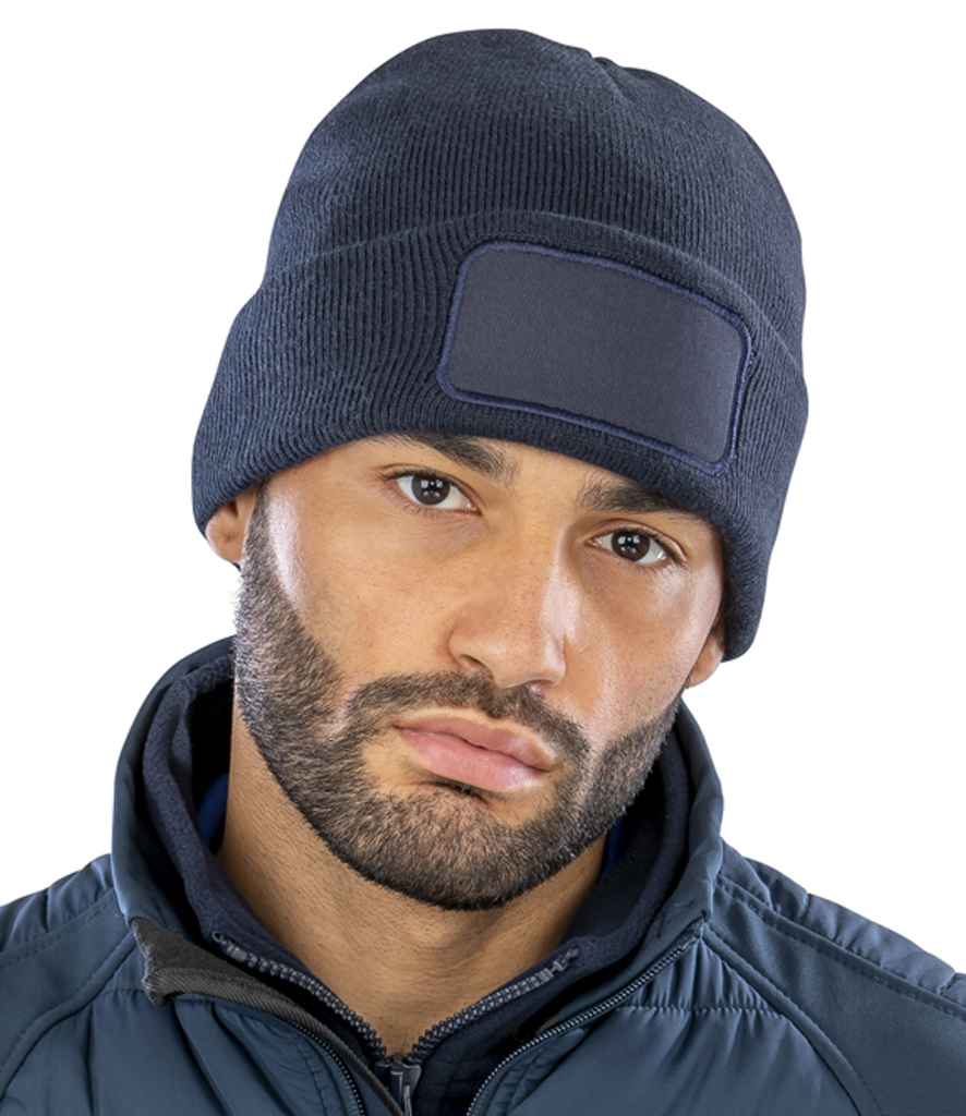 Result - Core Double Knit Printers Beanie - RC027 NAV ONE