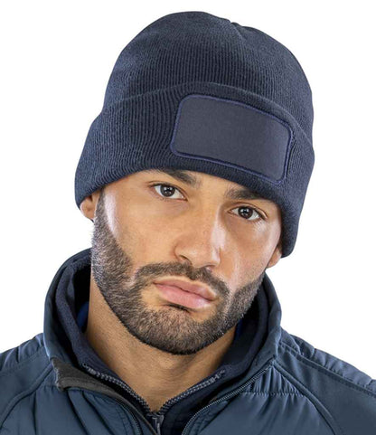 Result - Core Double Knit Printers Beanie - RC027 NAV ONE