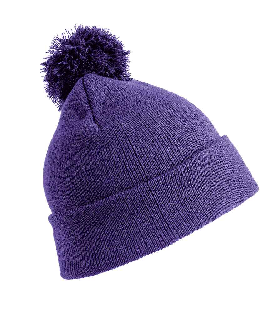 Result - Core Pom Pom Beanie - RC028 PUR ONE