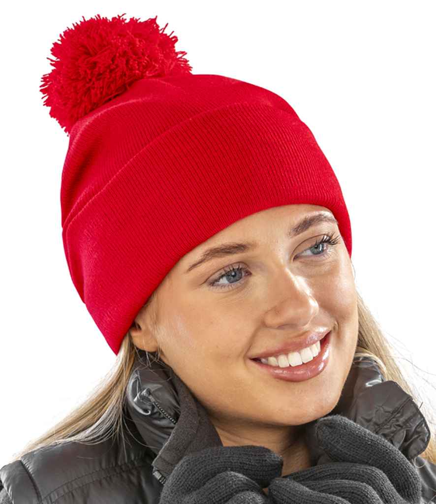 Result - Core Pom Pom Beanie - RC028 RED ONE