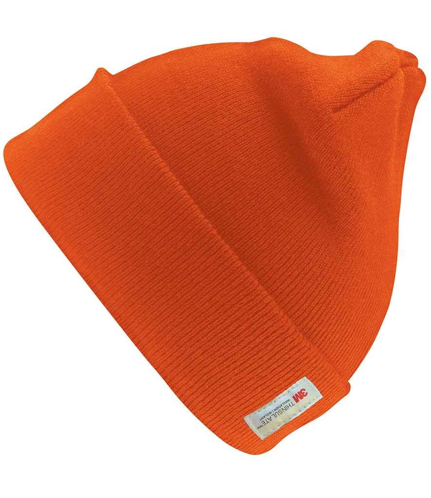 Result - Woolly Ski Hat with Thinsulate™ Insulation - RC033 BLK ONE