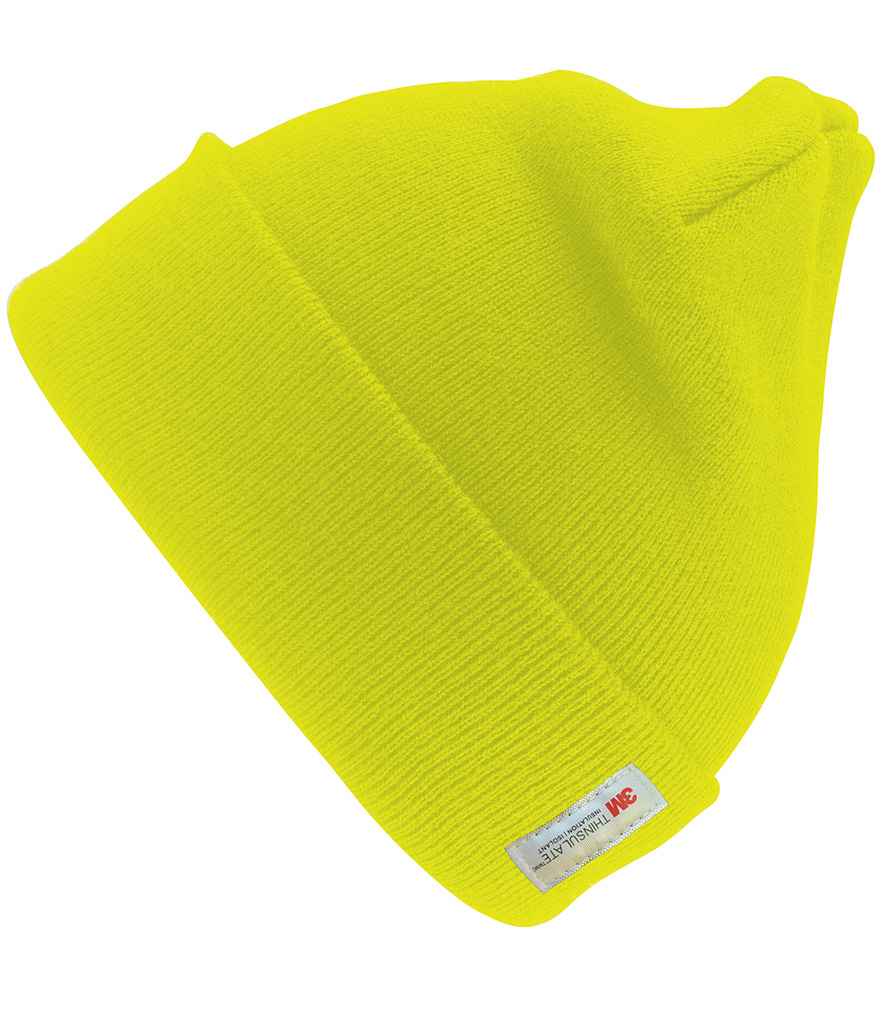 Result - Woolly Ski Hat with Thinsulate™ Insulation - RC033 BLK ONE