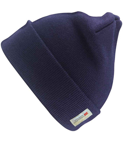Result - Woolly Ski Hat with Thinsulate™ Insulation - RC033 BLK ONE