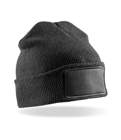 Result - Double Knit Thinsulate™ Printers Beanie - RC034 BLK ONE