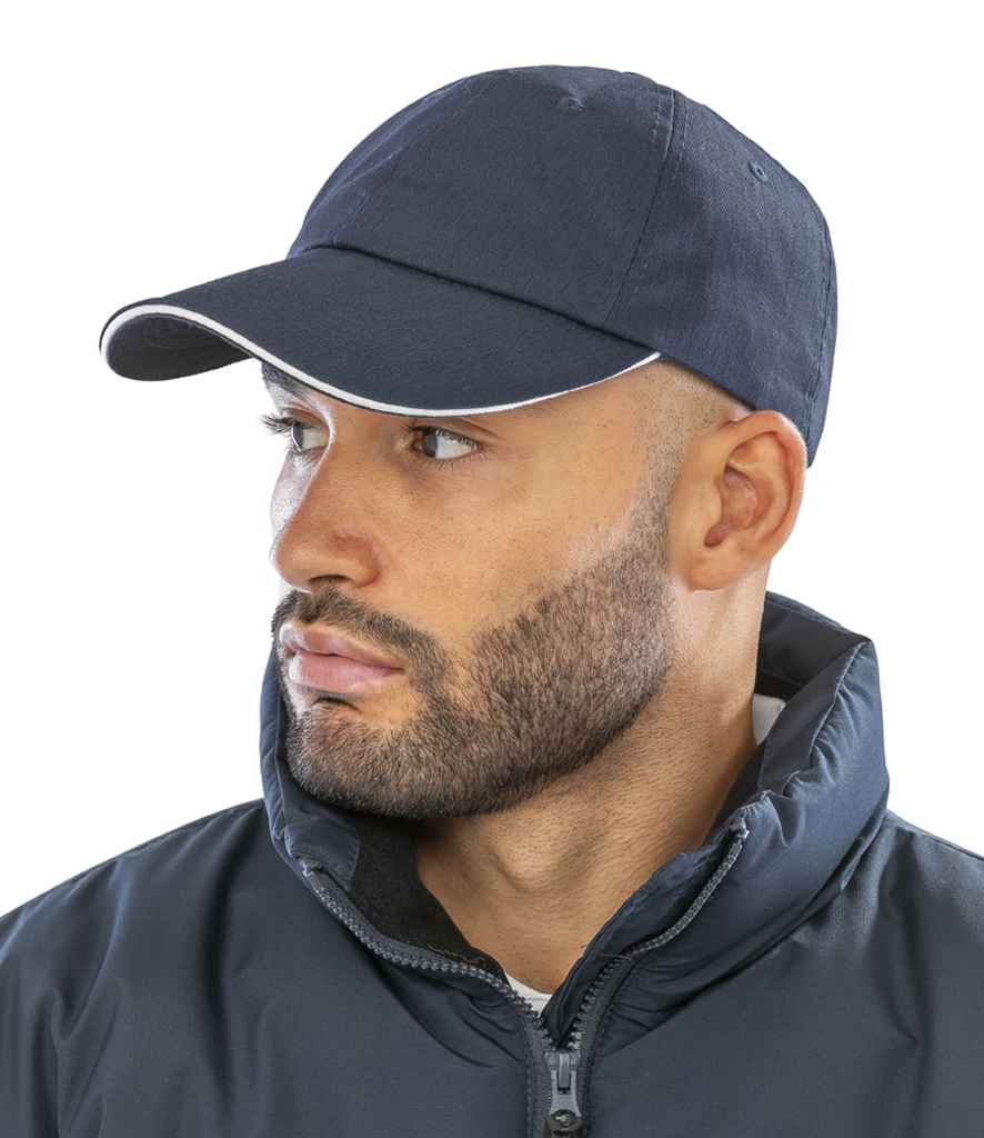 Result - Herringbone Cap - RC038 NV/WH ONE