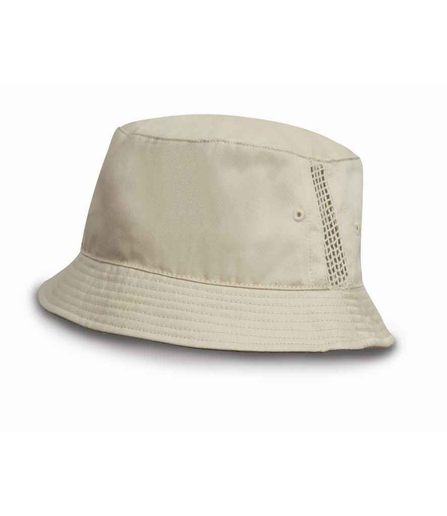 Result - Deluxe Washed Cotton Bucket Hat - RC045 NAT ONE