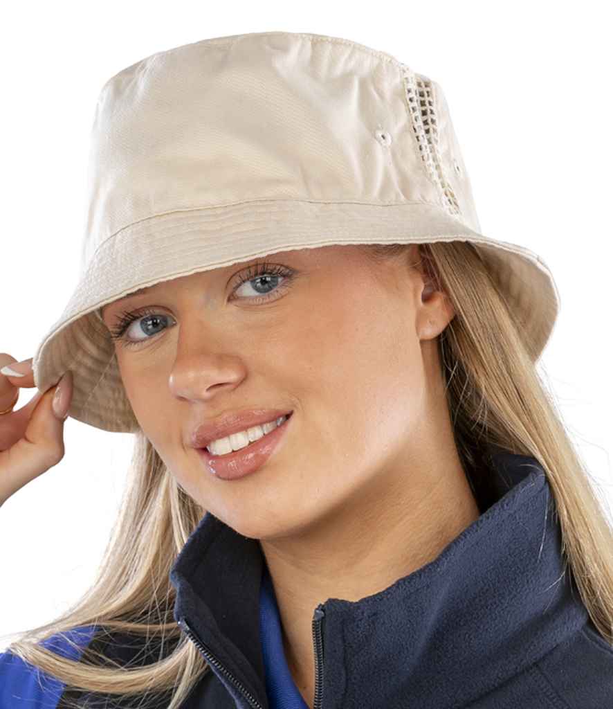 Result - Deluxe Washed Cotton Bucket Hat - RC045 NAT ONE