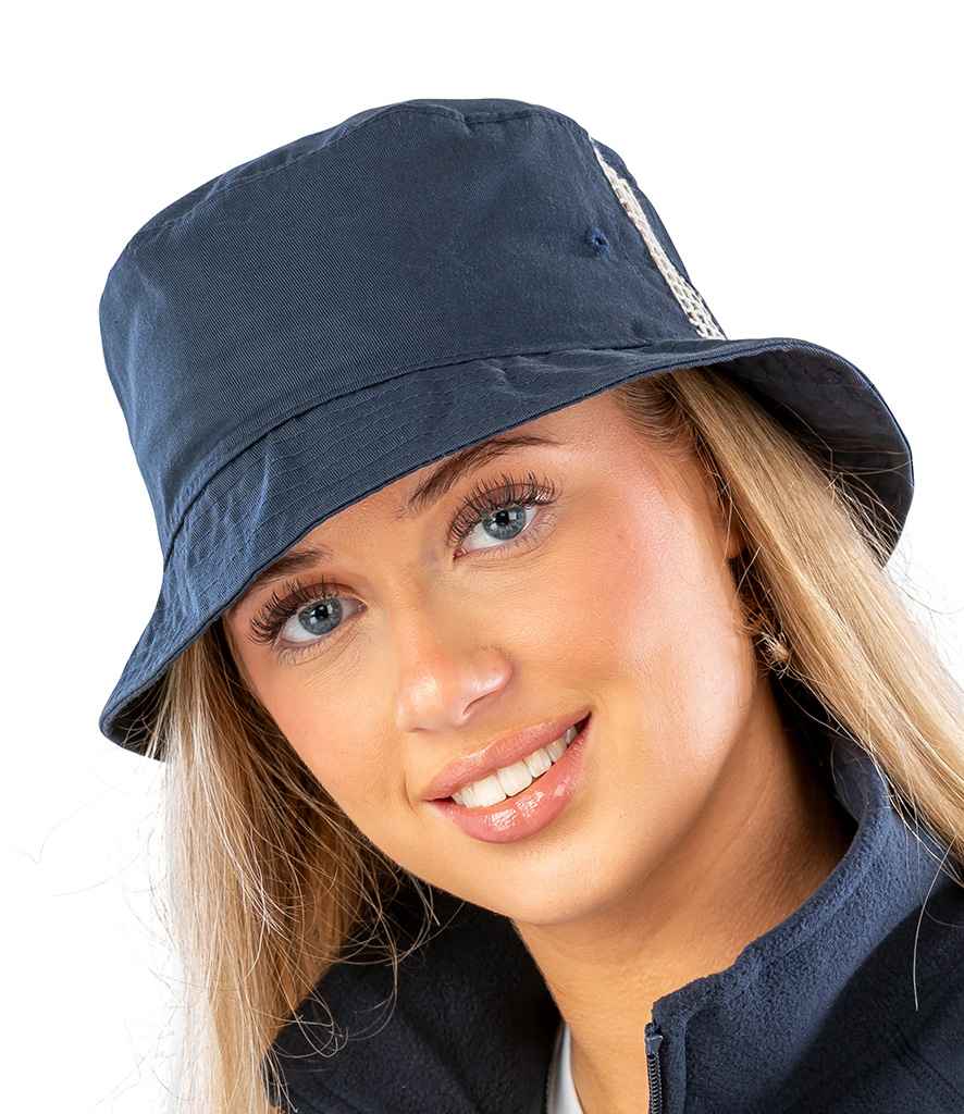 Result - Deluxe Washed Cotton Bucket Hat - RC045 NAV ONE