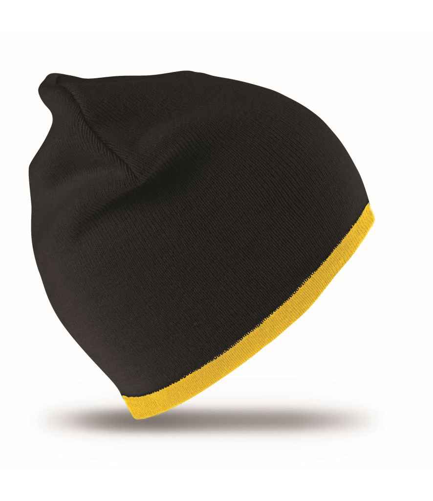 Result - Reversible Fashion Fit Hat - RC046 BK/YL ONE