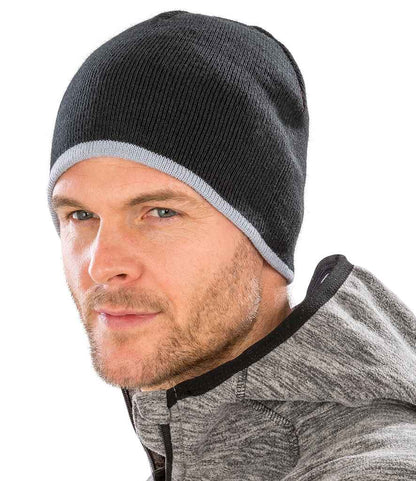 Result - Reversible Fashion Fit Hat - RC046 BK/GY ONE