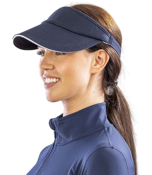 Result - Herringbone Sun Visor - RC048 NV/WH ONE