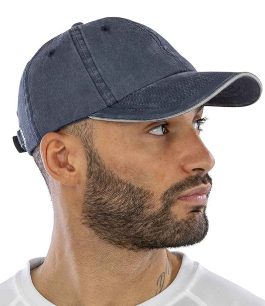 Result - Washed Fine Line Cotton Cap - RC054 NAV ONE