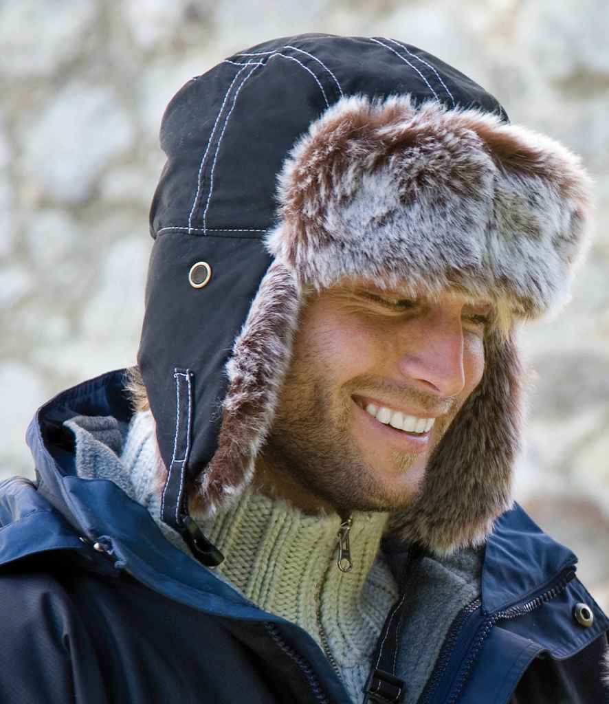 Result - Classic Sherpa Hat - RC056 BLK S