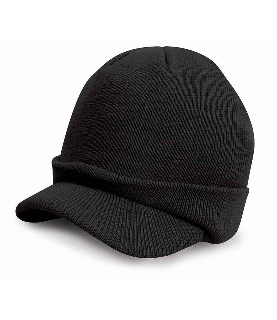 Result - Esco Army Knitted Hat - RC060 BLK ONE