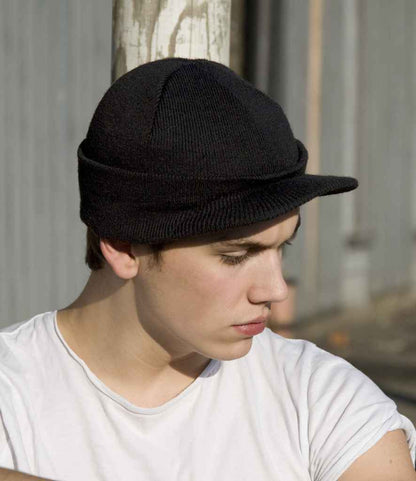 Result - Esco Army Knitted Hat - RC060 BLK ONE
