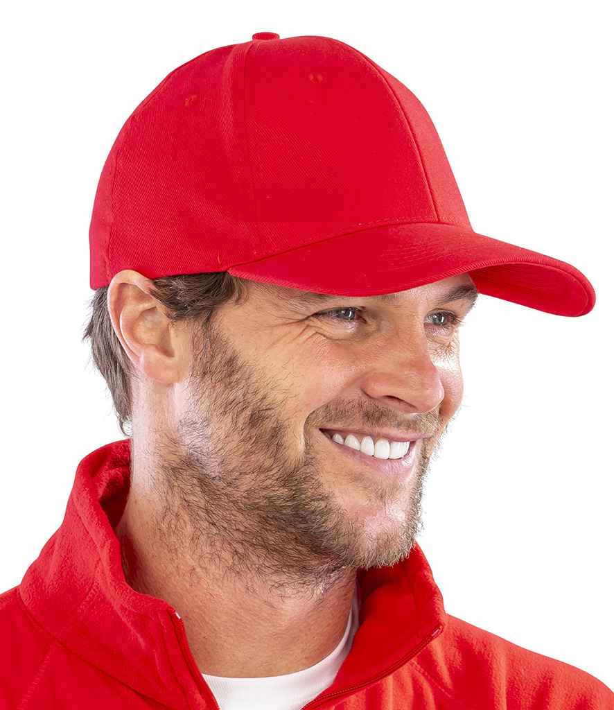 Result - Memphis Brushed Cotton Cap - RC081 RED ONE
