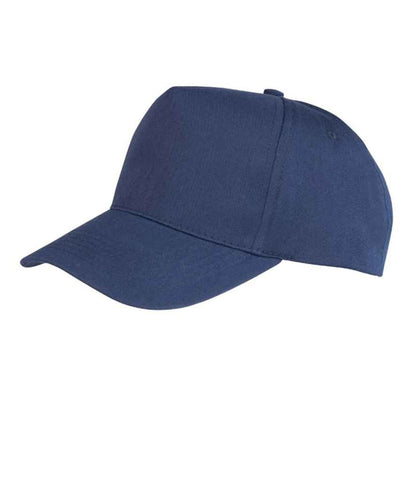 Result - Kids Boston 5 Panel Printers Cap - RC084B NAV ONE