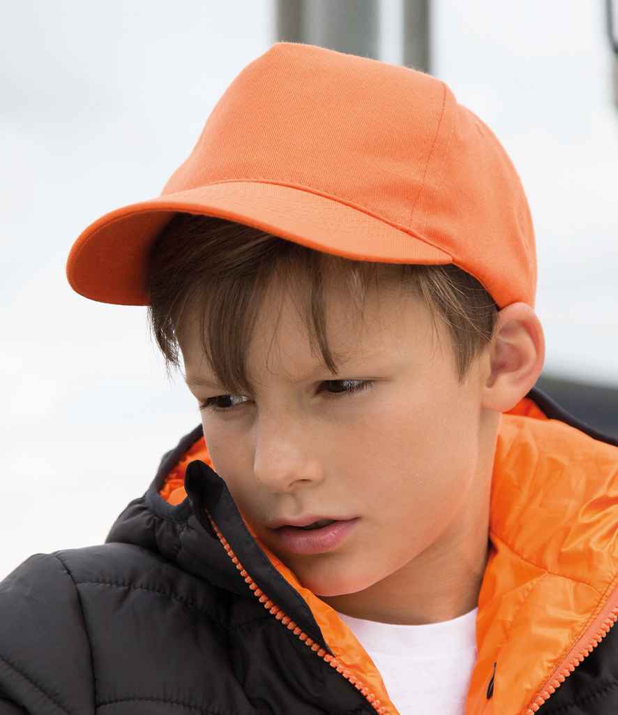 Result - Kids Boston 5 Panel Printers Cap - RC084B ORA ONE