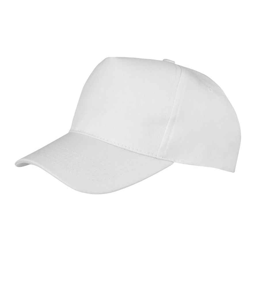 Result - Kids Boston 5 Panel Printers Cap - RC084B WHI ONE
