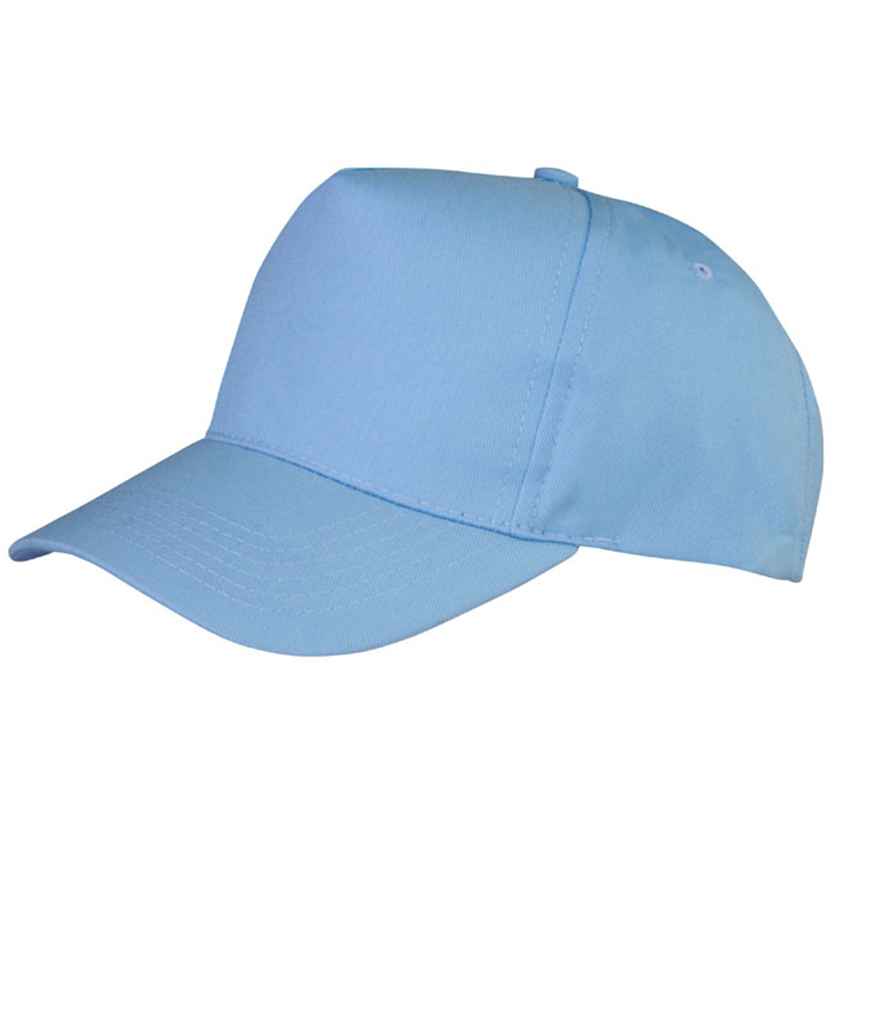 Result - Boston 5 Panel Printers Cap - RC084 SKY ONE