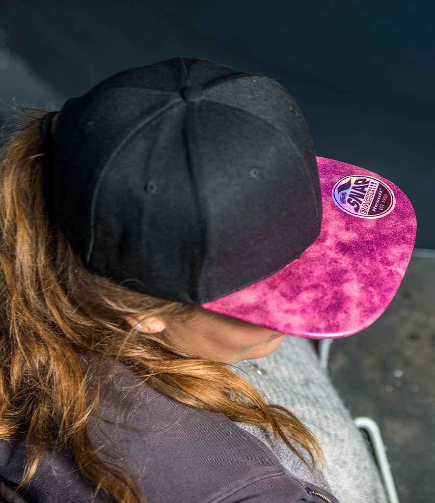 Result - Bronx Glitter Snapback Cap - RC087 BK/PI ONE