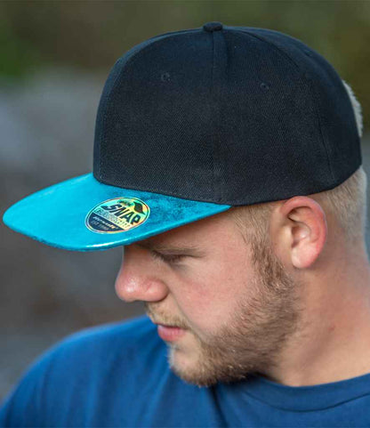 Result - Bronx Glitter Snapback Cap - RC087 BK/TU ONE