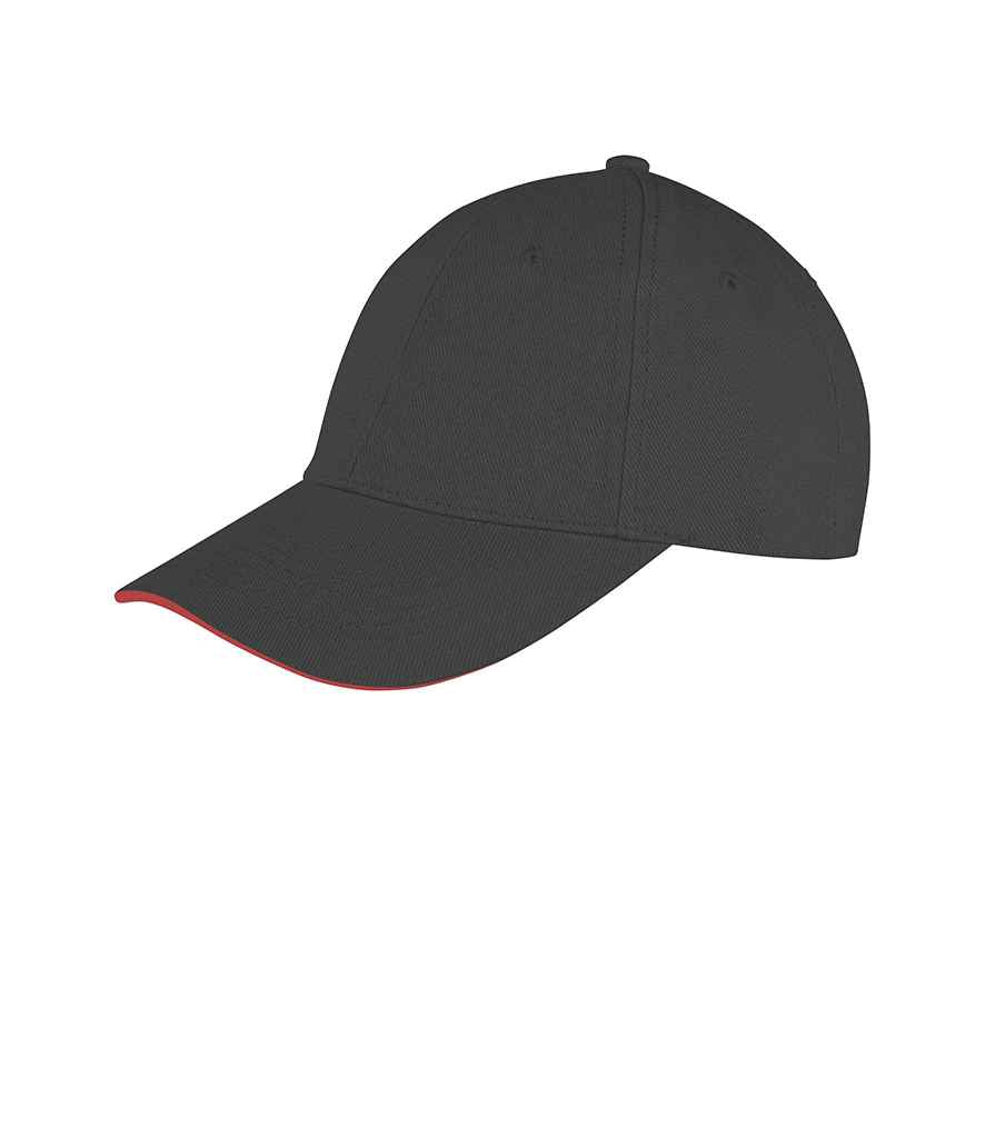 Result - Memphis Sandwich Peak Cap - RC091 BK/RD ONE