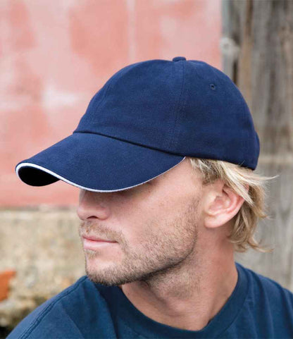 Result - Memphis Sandwich Peak Cap - RC091 NV/WH ONE