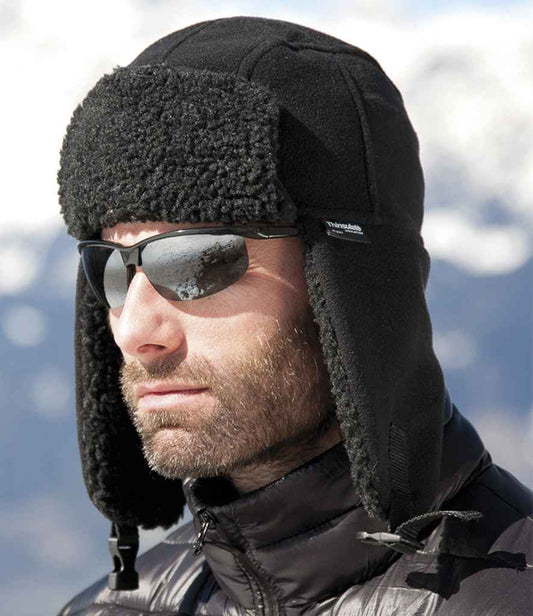 Result - Thinsulate™ Sherpa Hat - RC358 BLK S