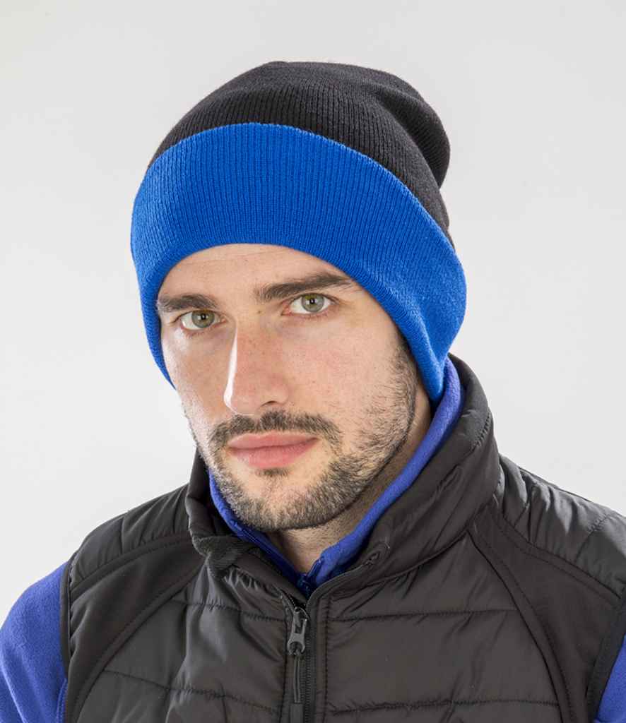 Result - Genuine Recycled Black Compass Beanie - Pierre Francis