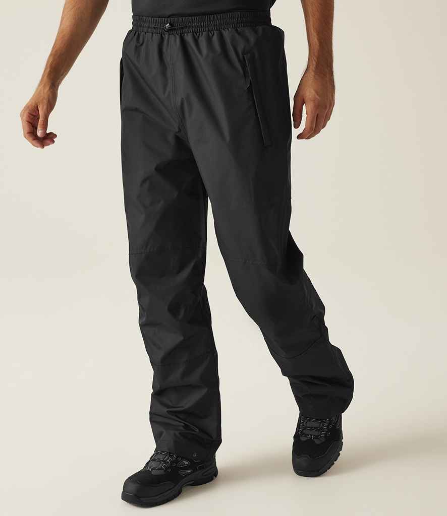 Regatta - Linton Waterproof Overtrousers - RG031 BLK S/R