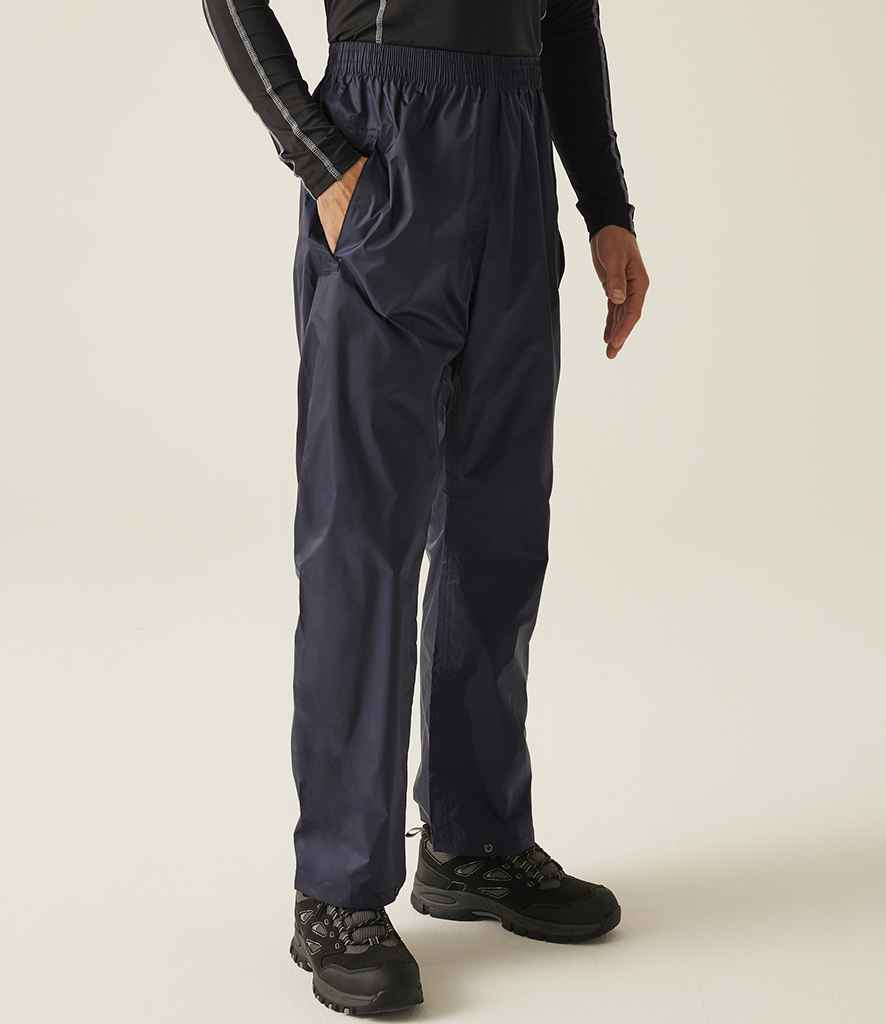 Regatta - Pro Packaway Waterproof Breathable Overtrousers - RG214 NAV XS