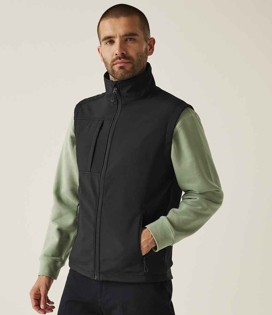 Regatta - Octagon II Printable Soft Shell Bodywarmer - RG215 BK/BK XS