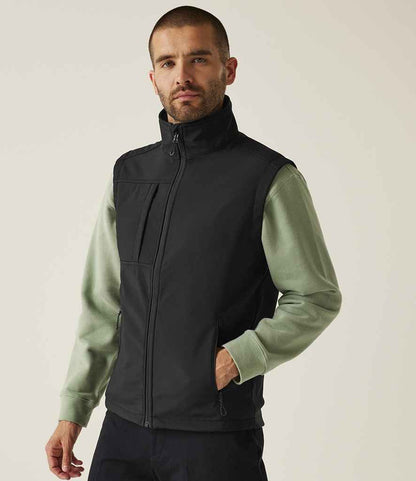 Regatta - Octagon II Printable Soft Shell Bodywarmer - RG215 BK/BK XS