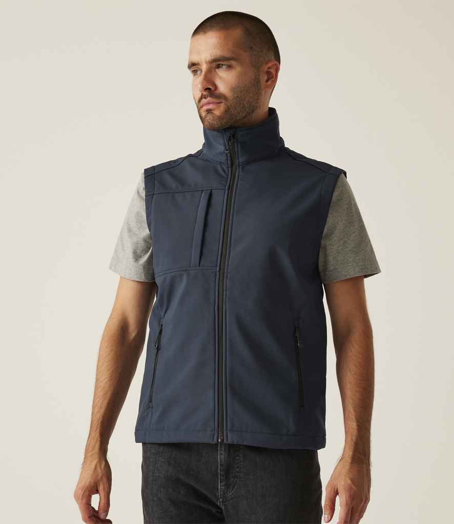 Regatta - Octagon II Printable Soft Shell Bodywarmer - RG215 NV/SE XS