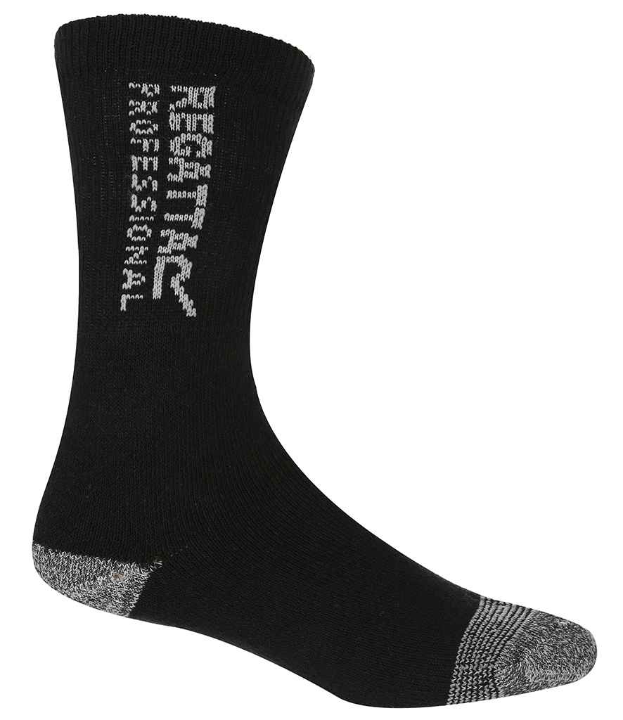 Regatta - 3 Pack Workwear Socks - RG287 BLK 6-11