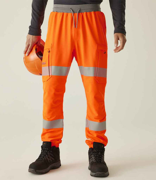 Regatta - High Visibility Prolite Stretch Jog Pants - RG536 ORA S