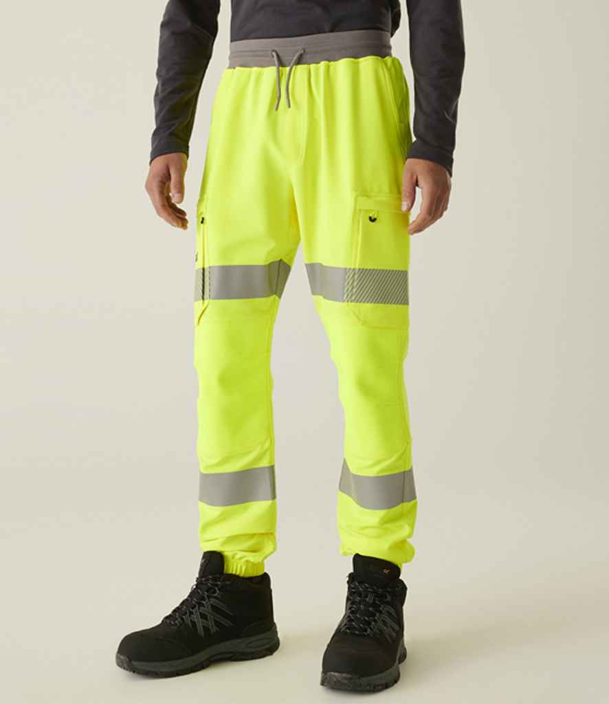 Regatta - High Visibility Prolite Stretch Jog Pants - RG536 YEL S