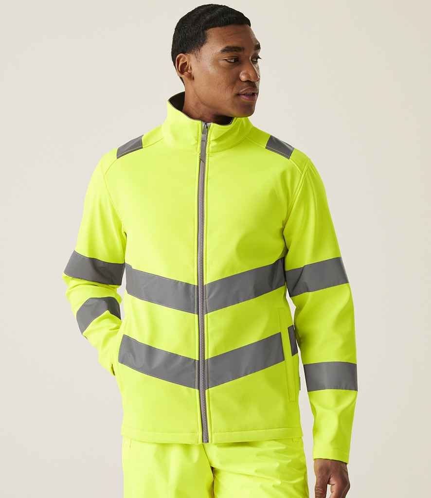 Regatta - High Visibility Pro Contract Ablaze Soft Shell Jacket - RG557 YEL S