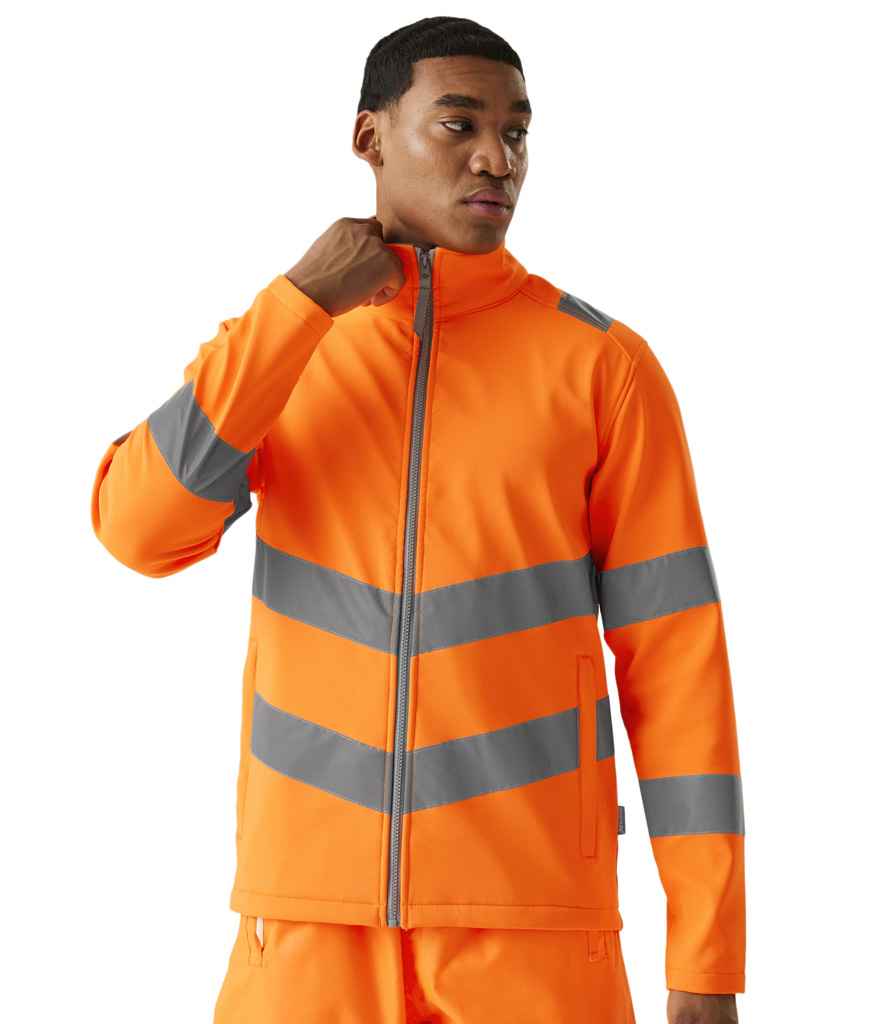 Regatta - High Visibility Pro Contract Ablaze Soft Shell Jacket - Pierre Francis