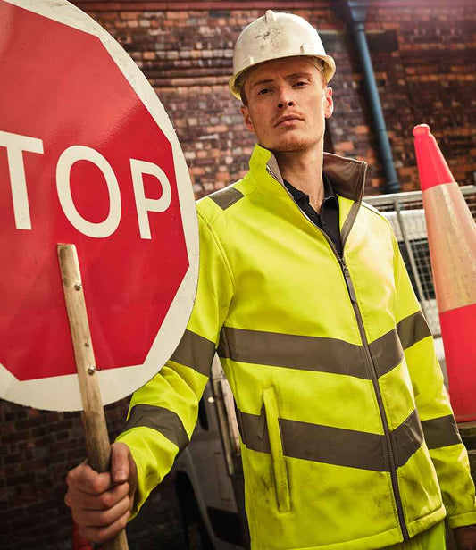 Regatta - High Visibility Pro Contract Ablaze Soft Shell Jacket - Pierre Francis