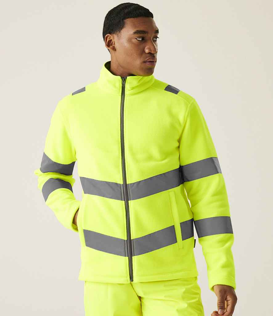 Regatta - High Visibility Pro Contract Thor Fleece Jacket - RG558 YEL S