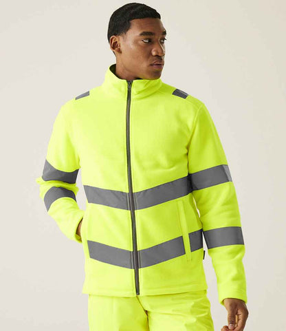 Regatta - High Visibility Pro Contract Thor Fleece Jacket - RG558 YEL S