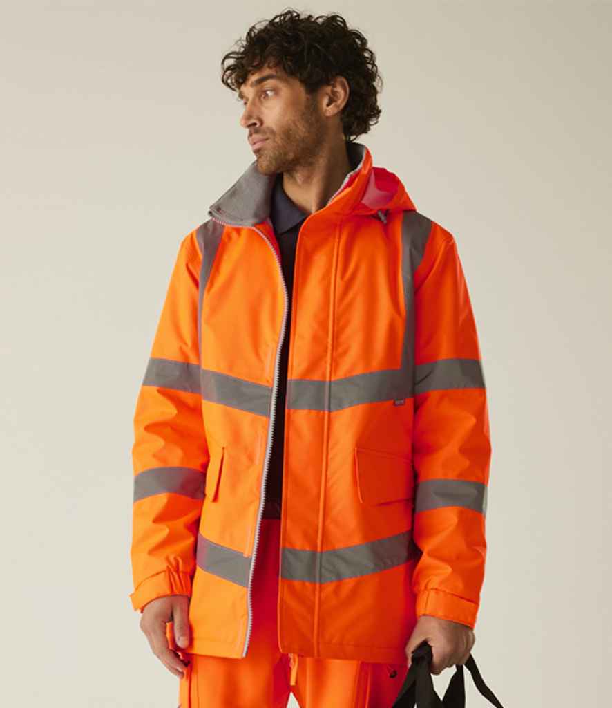 Regatta - High Visibility Pro Contract Dover Parka - RG559 ORA S