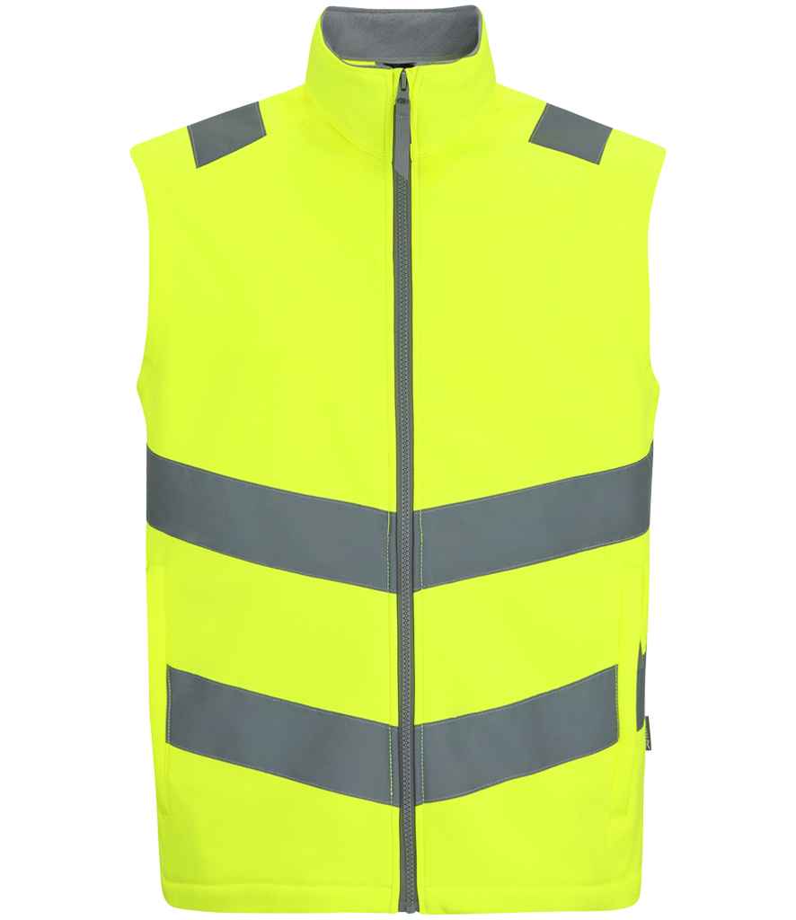 Regatta - High Visibility Pro Contract Ablaze Soft Shell Bodywarmer - Pierre Francis
