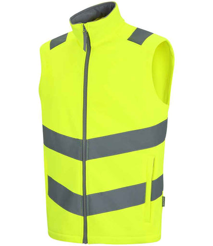 Regatta - High Visibility Pro Contract Ablaze Soft Shell Bodywarmer - Pierre Francis